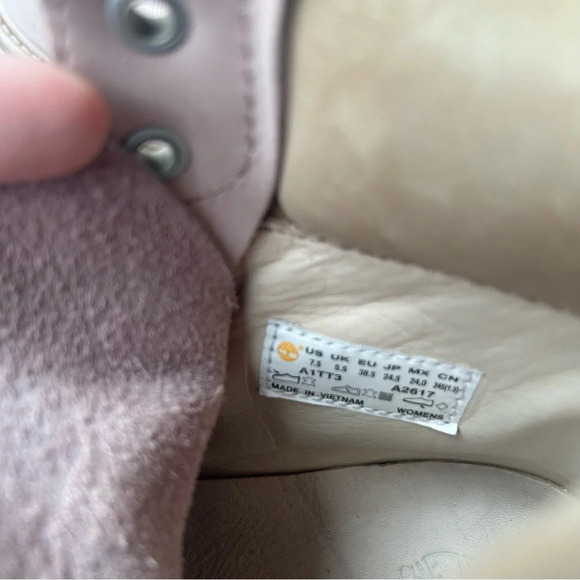 Women's Timberland Premium 6-Inch Waterproof Boot  In Light Pink - Picture 14 of 15